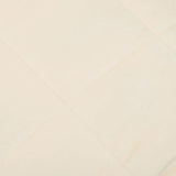 Weighted Blanket Light Cream 152x203 cm 7 kg Fabric - Top-Down View