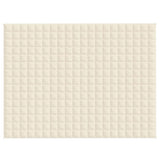 Weighted Blanket Light Cream 152x203 cm 11 kg Fabric