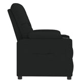 Recliner Chair Black Fabric - Top-Down View