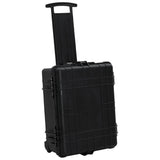 Wheeled Flight Case Black 58x45x27 cm PP - Close-Up Angle
