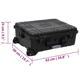 Wheeled Flight Case Black 63x50x23 cm PP - Extra Image