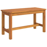 Garden Bench 80x35x45 cm Solid Wood Acacia - Front View