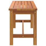 Garden Bench 80x35x45 cm Solid Wood Acacia - Top-Down View
