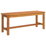 Garden Bench 110x35x45 cm Solid Wood Acacia - Front View