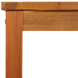 Garden Bench 110x35x45 cm Solid Wood Acacia - Rear View