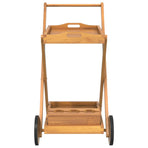 Tea Trolley 54x87x90 cm Solid Wood Acacia