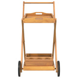 Tea Trolley 54x87x90 cm Solid Wood Acacia - Top-Down View