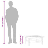 Garden Table 65x55x30 cm Bamboo - Low Angle