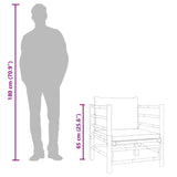 Garden Sofa with Green Cushions Bamboo - Low Angle