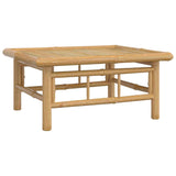 Garden Table 65x55x30 cm Bamboo - Front View