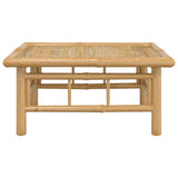 Garden Table 65x55x30 cm Bamboo - Top-Down View