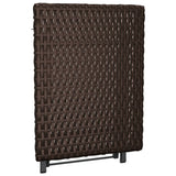 Folding Table Brown 45x35x32 cm Poly Rattan - 45-Degree Angle