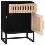 Bedside Cabinets 2 pcs Black 40x30x55.5 cm Engineered Wood&Iron - Extra Image