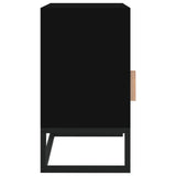 Bedside Cabinets 2 pcs Black 40x30x55.5 cm Engineered Wood&Iron - Extra Image