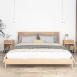 Bedside Cabinets 2 pcs 40x30x55.5 cm Engineered Wood&Iron
