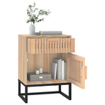 Bedside Cabinets 2 pcs 40x30x55.5 cm Engineered Wood&Iron