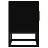 TV Cabinet Black 105x30x45 cm Engineered Wood and Iron - 45-Degree Angle