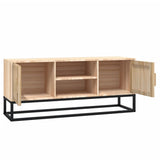 TV Cabinet 105x30x45 cm Engineered Wood and Iron - 45-Degree Angle