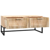Coffee Table 80x40x35 cm Engineered Wood and Iron - 45-Degree Angle