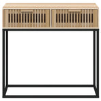 Console Table 80x30x75 cm Engineered Wood and Iron