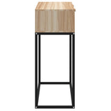 Console Table 80x30x75 cm Engineered Wood and Iron - Rear View