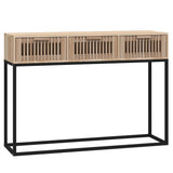 Console Table 105x30x75 cm Engineered Wood and Iron - Front View
