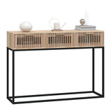 Console Table 105x30x75 cm Engineered Wood and Iron - Side View