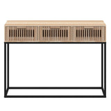 Console Table 105x30x75 cm Engineered Wood and Iron