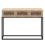 Console Table 105x30x75 cm Engineered Wood and Iron