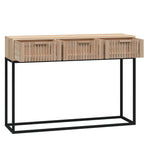 Console Table 105x30x75 cm Engineered Wood and Iron