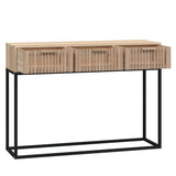 Console Table 105x30x75 cm Engineered Wood and Iron - 45-Degree Angle