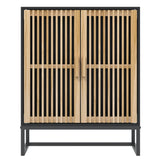 Sideboard Black 60x30x75 cm Engineered Wood - Top-Down View