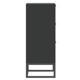 Sideboard Black 60x30x75 cm Engineered Wood - 45-Degree Angle