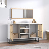 Sideboard White 105x30x65 cm Engineered Wood - Side View