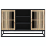 Sideboard Black 105x30x65 cm Engineered Wood - 45-Degree Angle