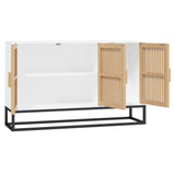 Sideboard White 105x30x65 cm Engineered Wood - Rear View