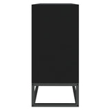 Sideboard Black 105x30x65 cm Engineered Wood - 45-Degree Angle