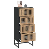 Highboard Black 40x30x95 cm Engineered Wood