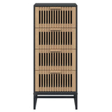 Highboard Black 40x30x95 cm Engineered Wood