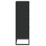 Highboard Black 40x30x95 cm Engineered Wood - 45-Degree Angle