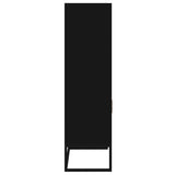 Highboard Black 60x35x125 cm Engineered Wood - Rear View