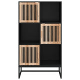 Highboard Black 70x35x125 cm Engineered Wood - 45-Degree Angle