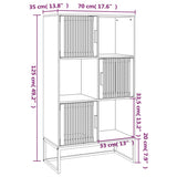 Highboard Black 70x35x125 cm Engineered Wood