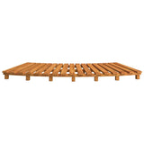 Spa Steps 2 pcs Solid Wood Acacia - Rear View