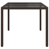 Garden Table Brown 150 x 90 x 75 cm Poly Rattan