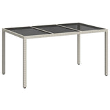 Garden Table White 150 x 90 x 75 cm Poly Rattan