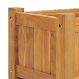 Raised Bed 150x30x25 cm Solid Wood Teak - Close-Up Angle