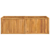 Raised Bed 150x50x50 cm Solid Wood Teak - Top-Down View