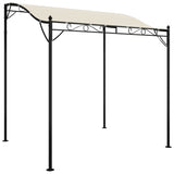 Canopy Cream 2x2.3 m 180 g/m² Fabric and Steel - Front View