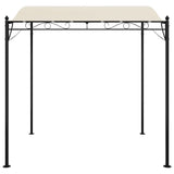 Canopy Cream 2x2.3 m 180 g/m² Fabric and Steel - Side View